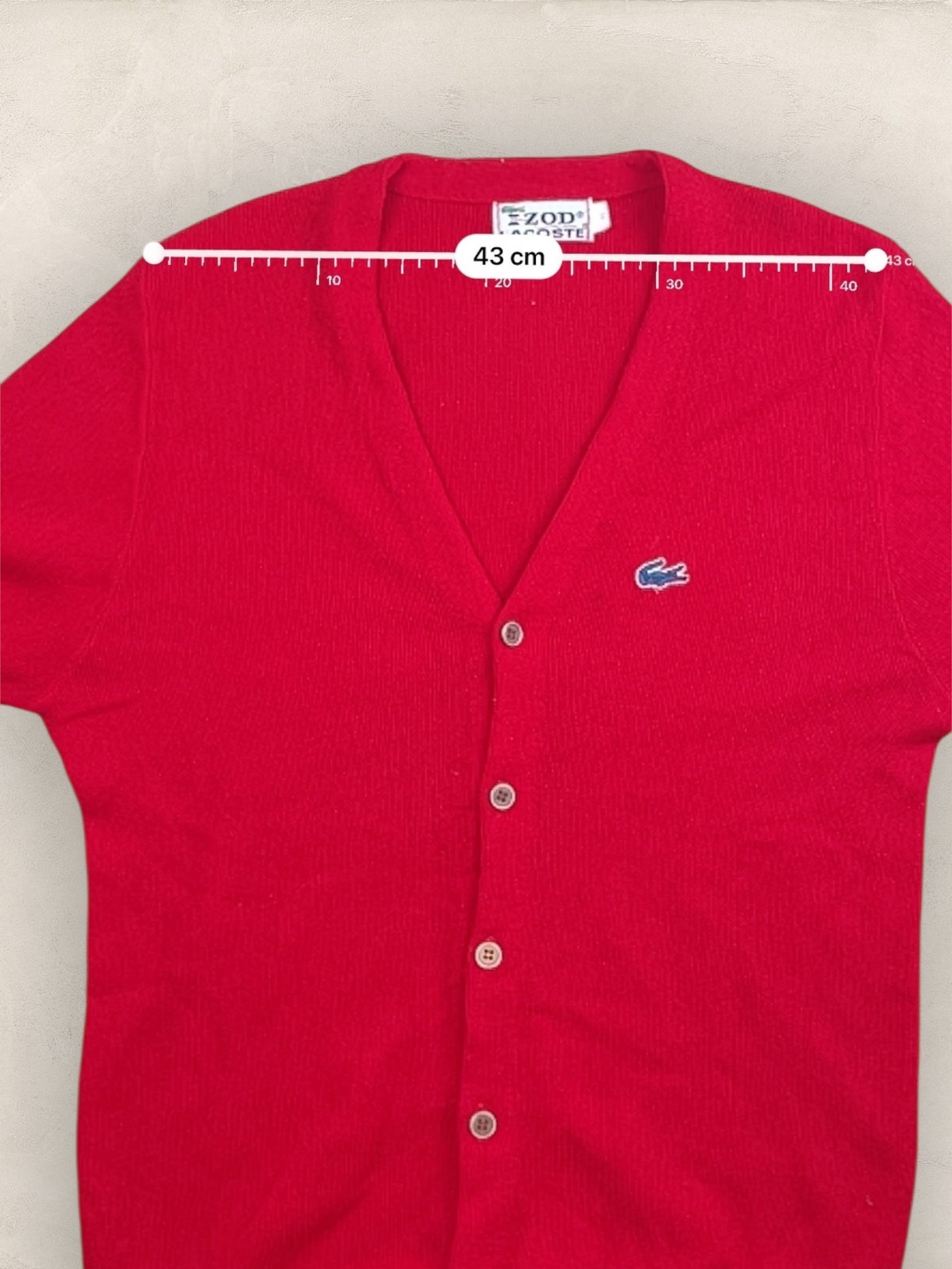 Cardigan Homme Lacoste Rouge M Ref:3283 - Rouge - M - amifrip