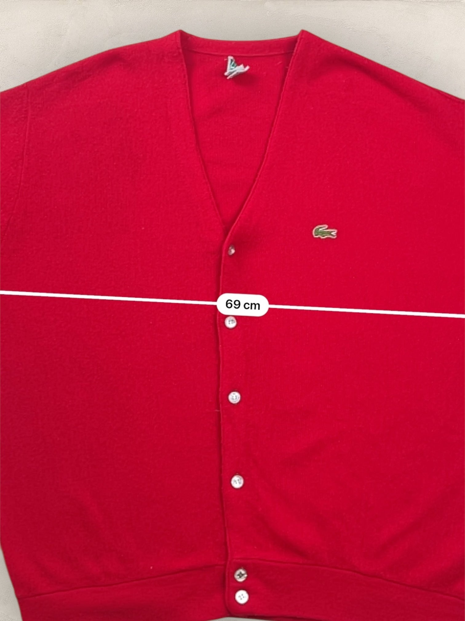 Cardigan Homme Lacoste Rouge XL Ref:3129 - Rouge - XL - amifrip
