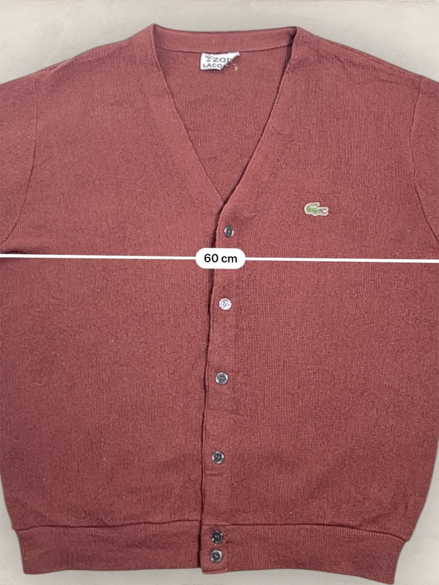 Cardigan Homme Lacoste Rouille XL Ref:3064 - Rouille - XL - amifrip