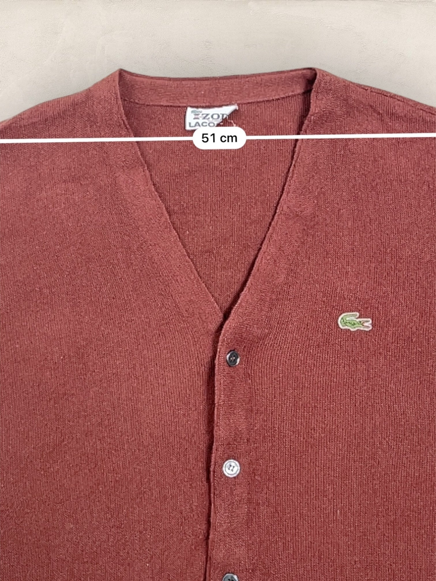Cardigan Homme Lacoste Rouille XL Ref:3064 - Rouille - XL - amifrip