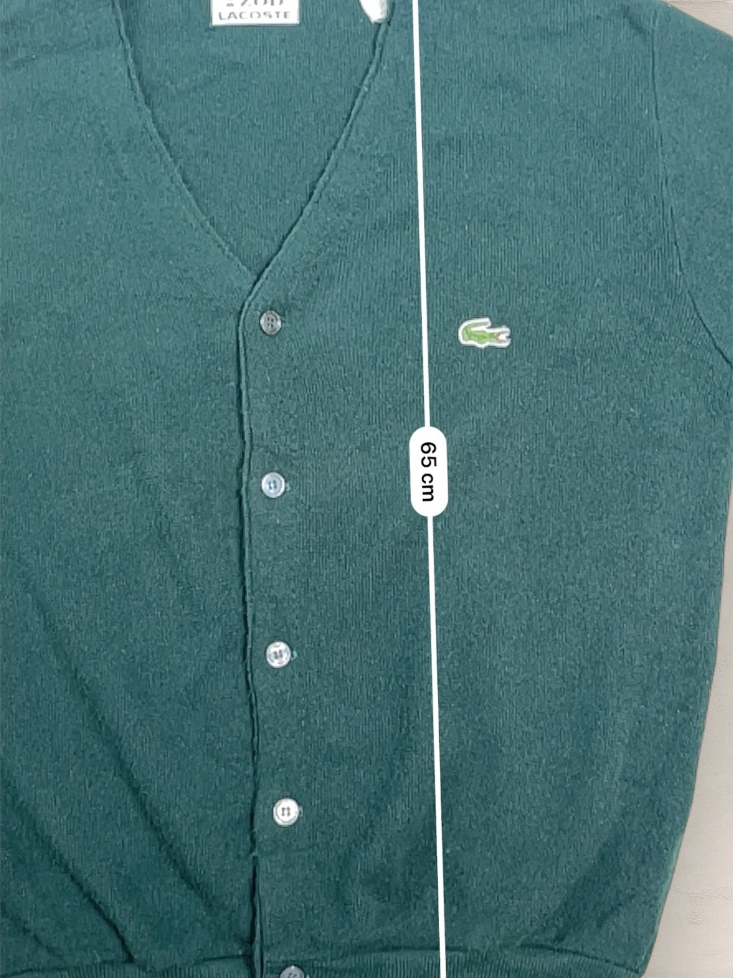 Cardigan Homme Lacoste Vert M Ref:3047 - Vert - M - amifrip - Friperie en ligne et vêtements vintage