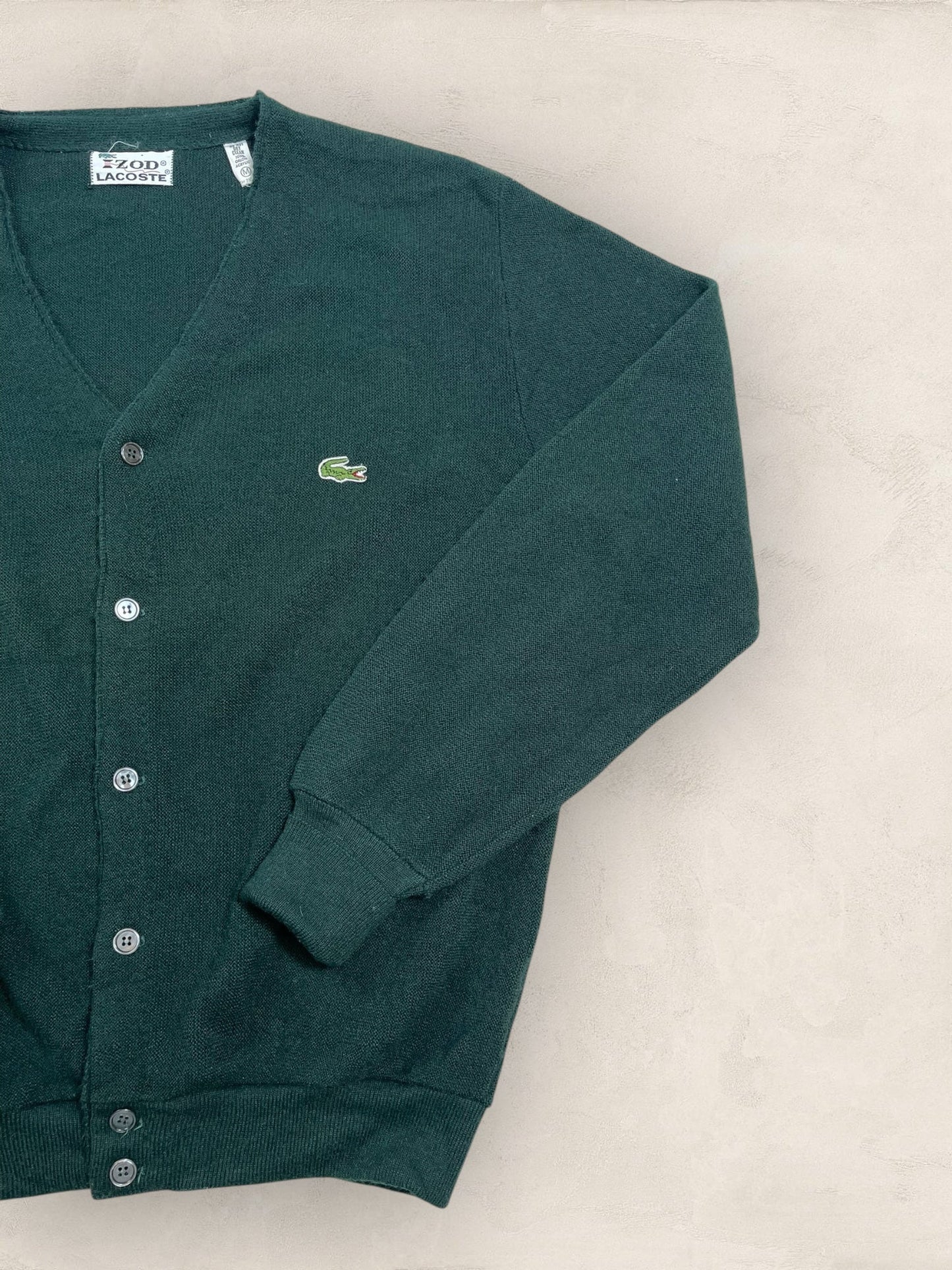 Cardigan Homme Lacoste Vert M Ref:3047 - Vert - M - amifrip - Friperie en ligne et vêtements vintage