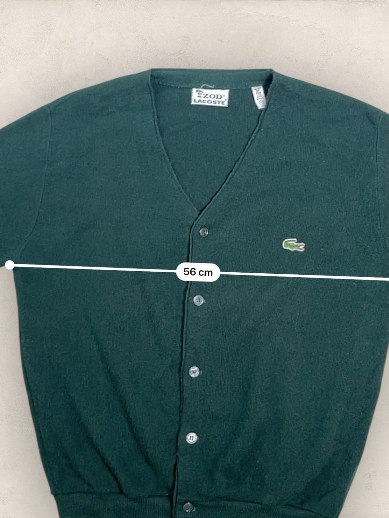Cardigan Homme Lacoste Vert M Ref:3047 - Vert - M - amifrip - Friperie en ligne et vêtements vintage