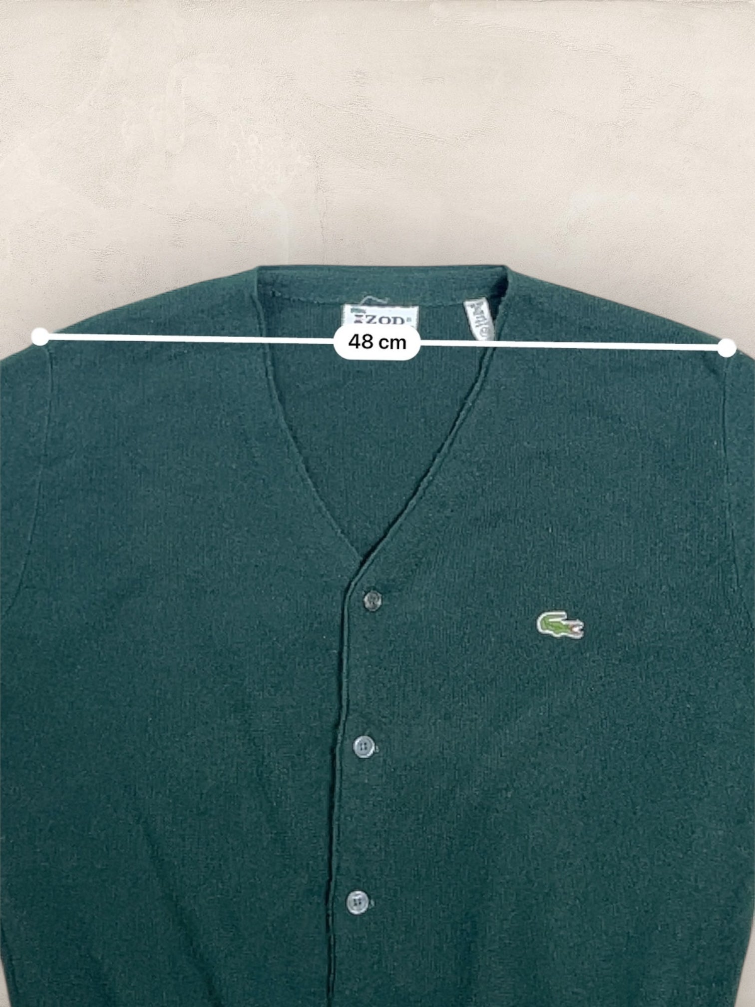 Cardigan Homme Lacoste Vert M Ref:3047 - Vert - M - amifrip - Friperie en ligne et vêtements vintage