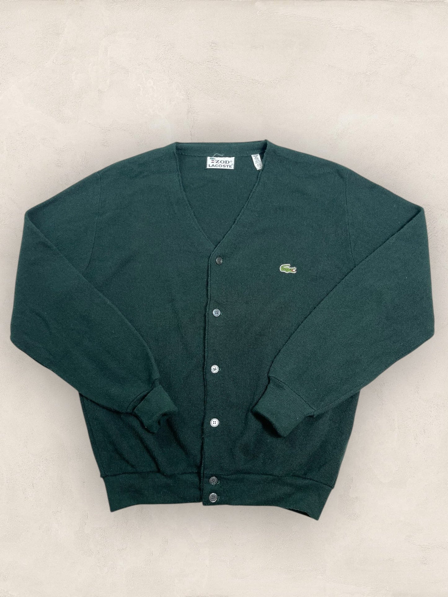 Cardigan Homme Lacoste Vert M Ref:3047 - Vert - M - amifrip - Friperie en ligne et vêtements vintage