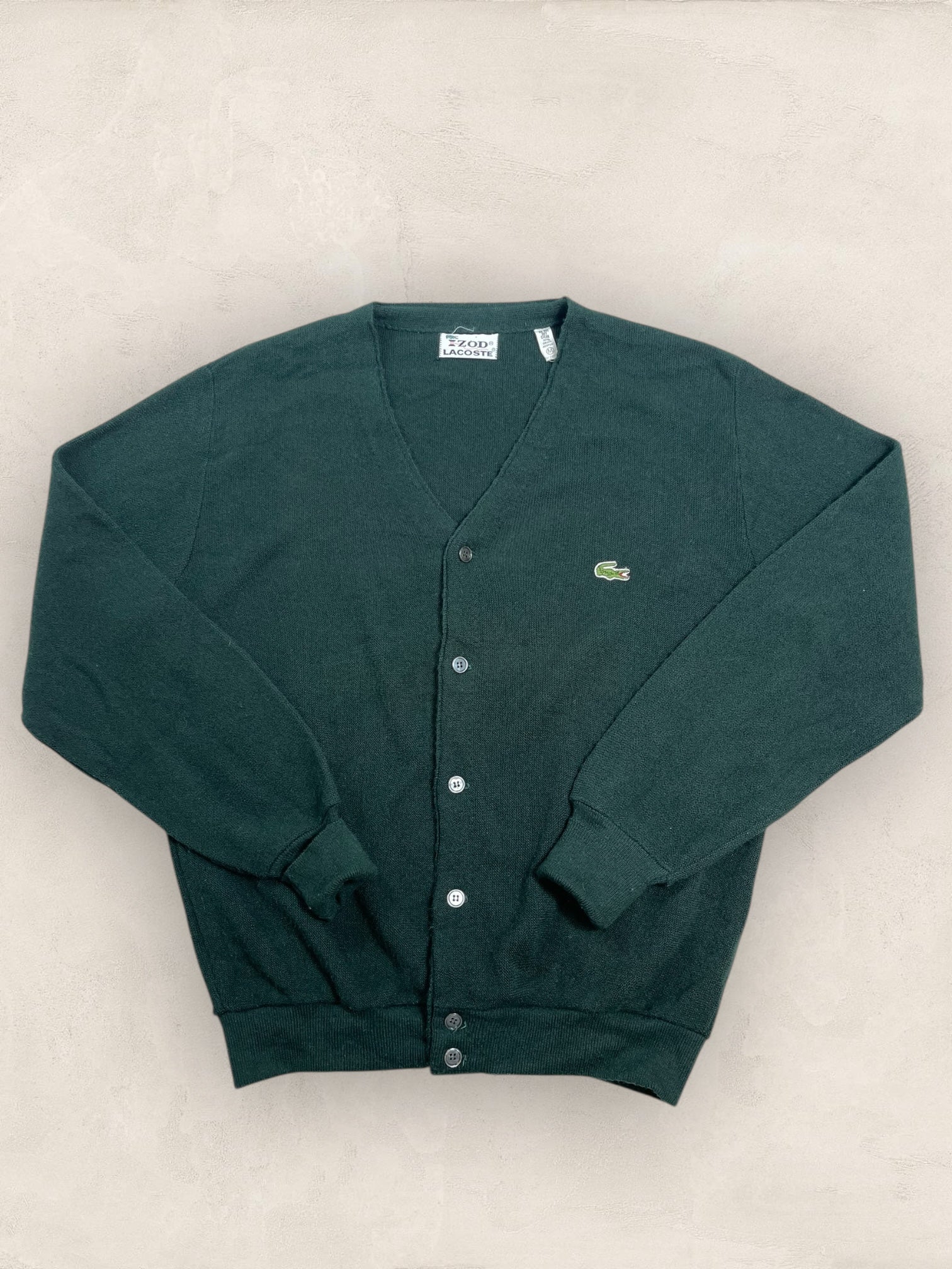 Cardigan Homme Lacoste Vert M Ref:3047 - Vert - M - amifrip - Friperie en ligne et vêtements vintage