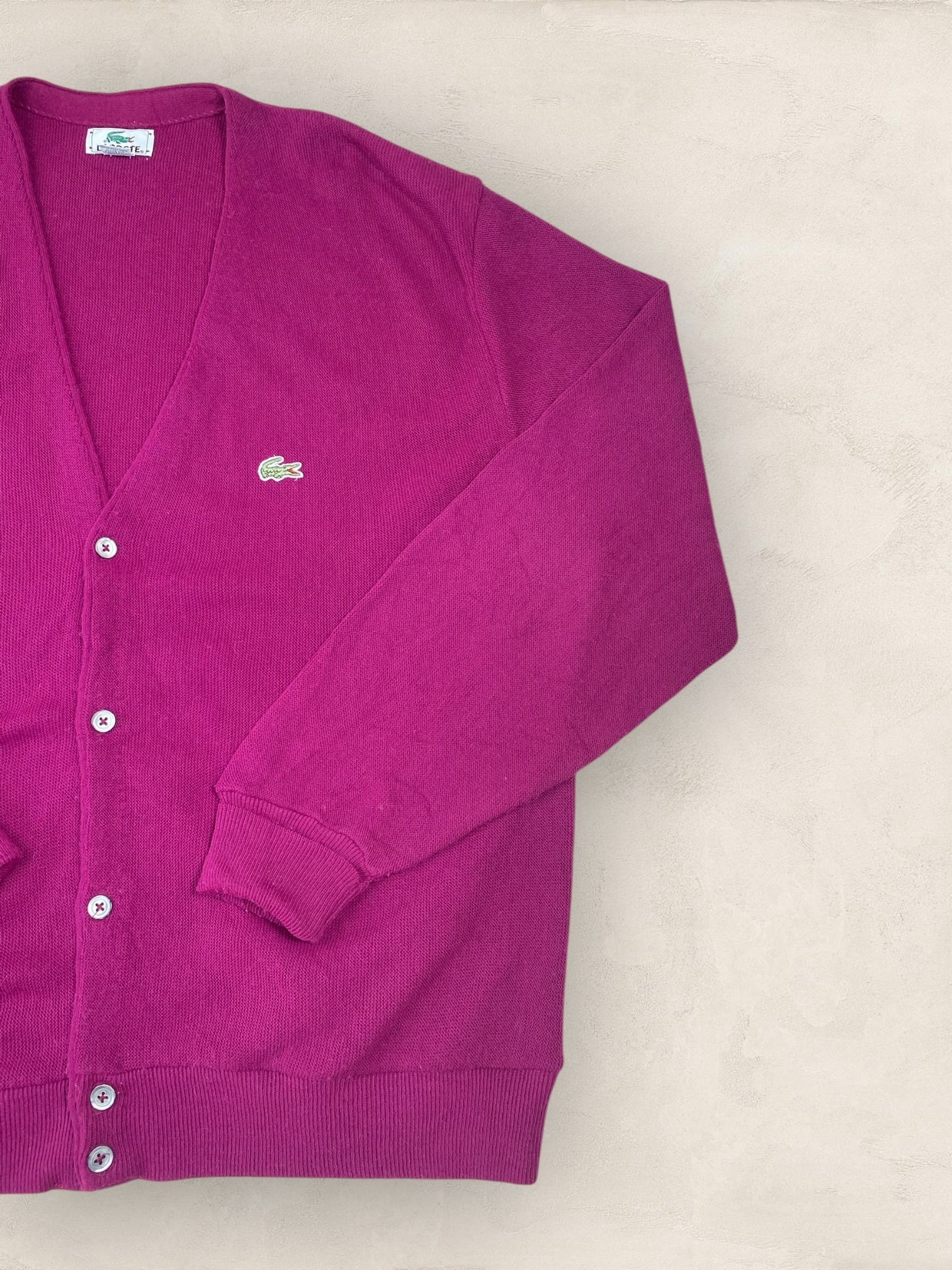 Cardigan Homme Lacoste VIOLET XL Ref:2876 - VIOLET - XL - amifrip - Friperie en ligne et vêtements vintage