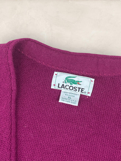 Cardigan Homme Lacoste VIOLET XL Ref:2876 - VIOLET - XL - amifrip - Friperie en ligne et vêtements vintage