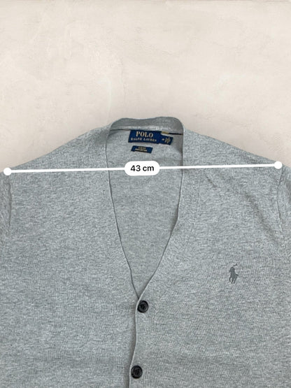 Cardigan Homme Ralph Lauren Gris M Ref:3406 - Gris - M - amifrip