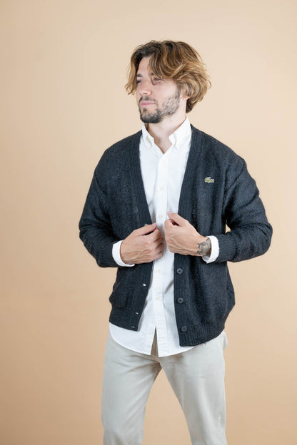 Cardigan Lacoste ref: 1130 - NOIR - 42 - amifrip - Friperie en ligne et vêtements vintage