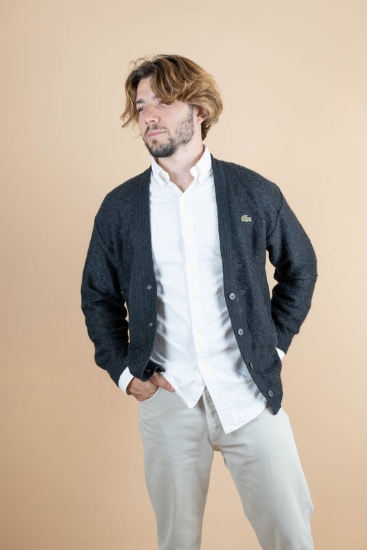 Cardigan Lacoste ref: 1130 - NOIR - 42 - amifrip - Friperie en ligne et vêtements vintage
