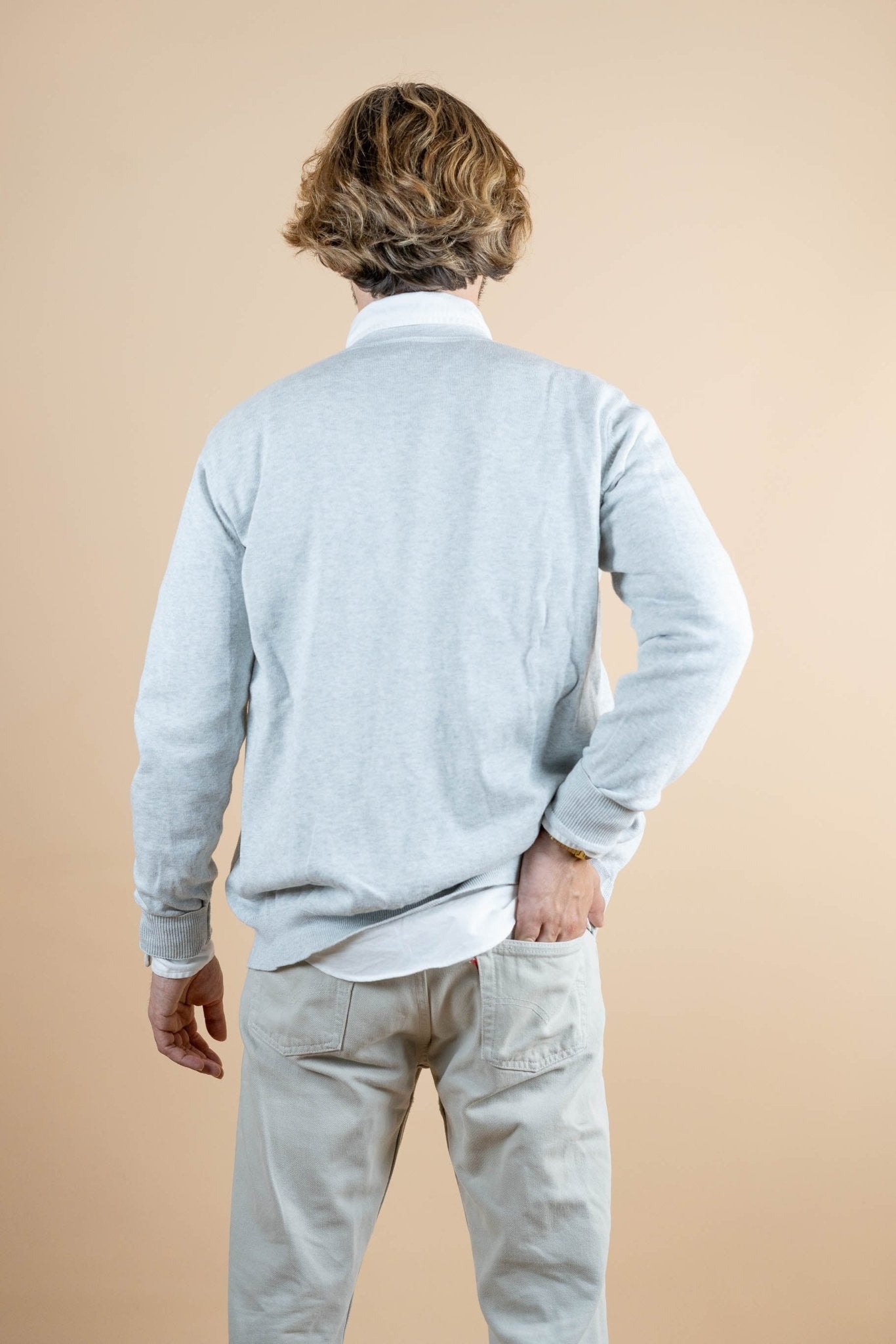 Cardigan Lacoste ref: 1265 - GRIS - L - amifrip - Friperie en ligne et vêtements vintage