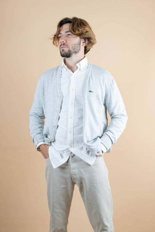 Cardigan Lacoste ref: 1265 - GRIS - L - amifrip - Friperie en ligne et vêtements vintage