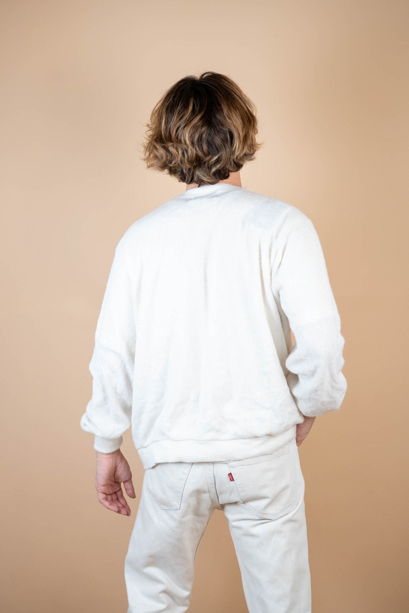 Cardigan Lacoste Vintage ref: 1614 - BLANC - M - amifrip - Friperie en ligne et vêtements vintage