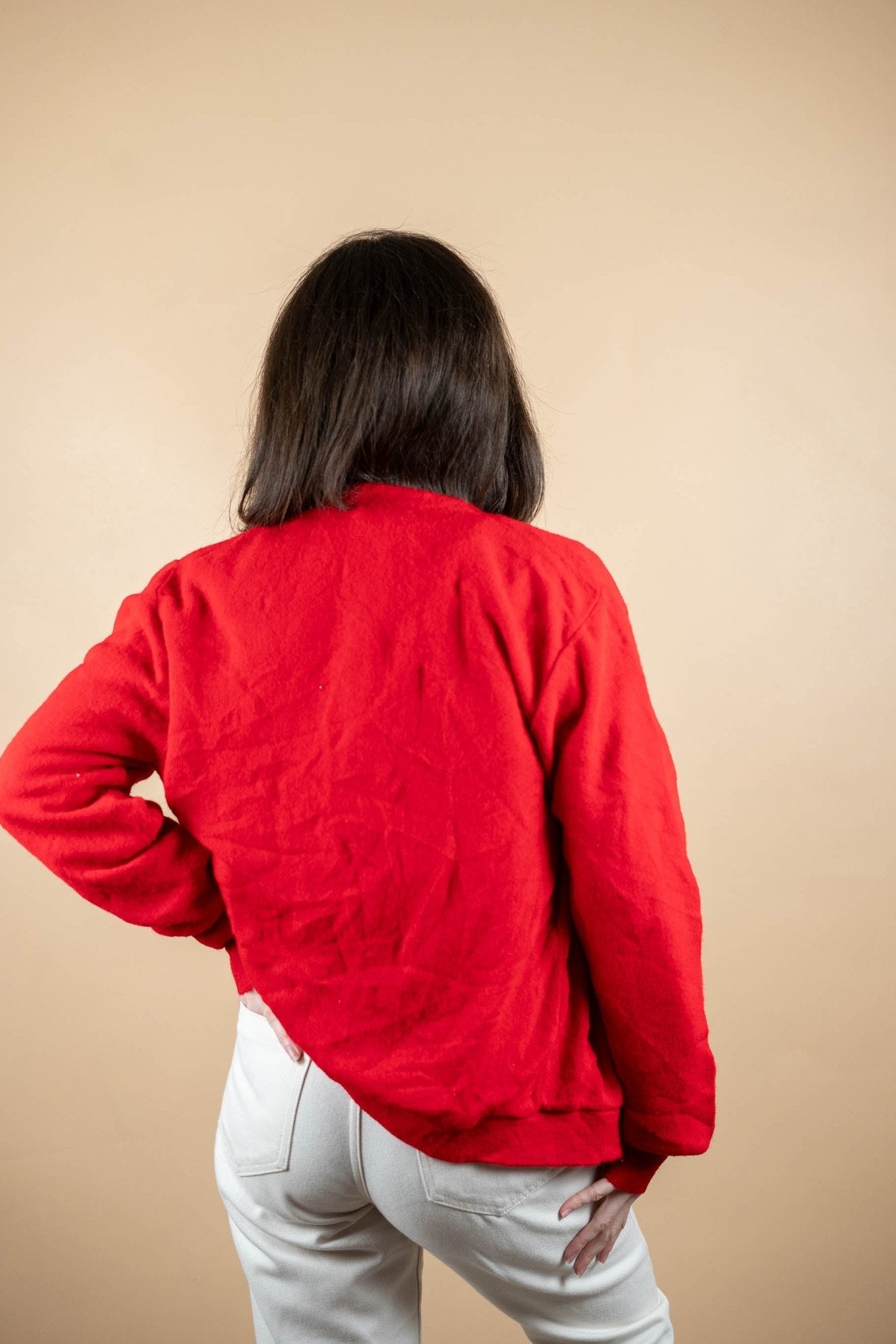 Cardigan Lacoste Vintage ref: 1615 - ROUGE - M - amifrip - Friperie en ligne et vêtements vintage