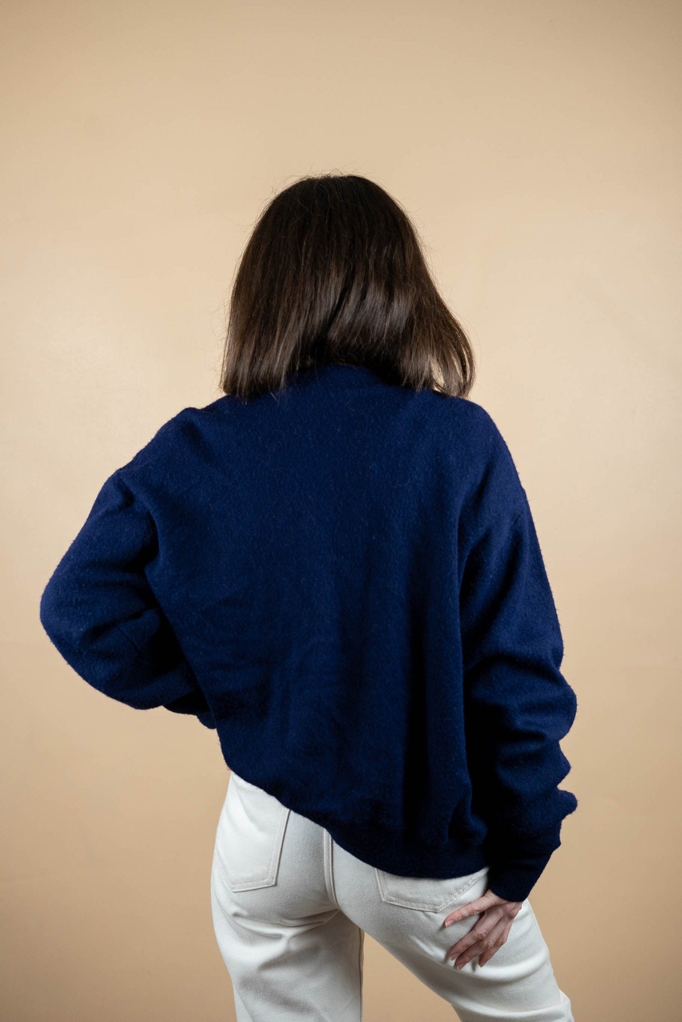 Cardigan Lacoste Vintage ref: 1619 - BLEU MARINE - L - amifrip - Friperie en ligne et vêtements vintage