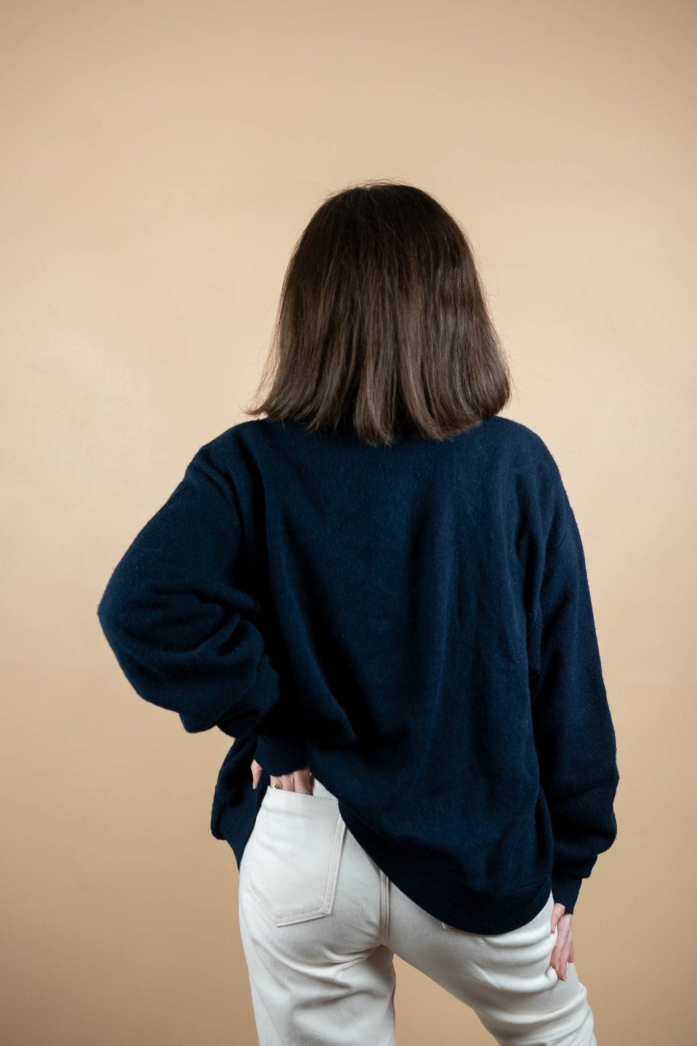 Cardigan Lacoste Vintage ref: 1621 - BLEU MARINE - XL - amifrip - Friperie en ligne et vêtements vintage