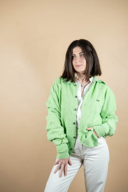 Cardigan Lacoste Vintage ref: 1624 - VERT - XL - amifrip - Friperie en ligne et vêtements vintage