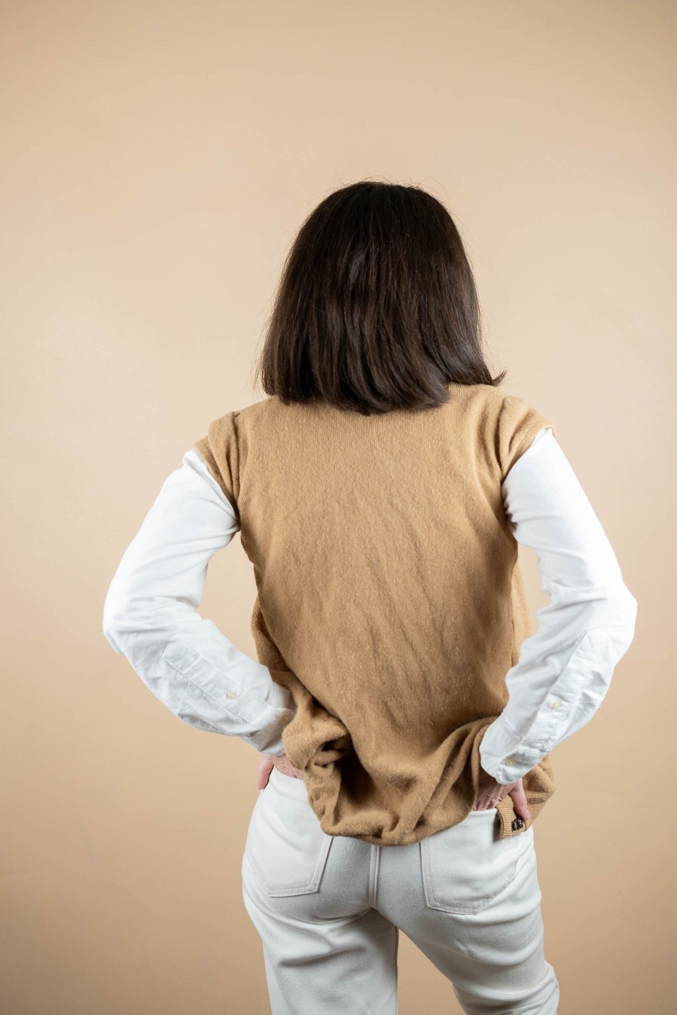 Cardigan Lacoste Vintage ref: 1631 - BEIGE - M - amifrip - Friperie en ligne et vêtements vintage