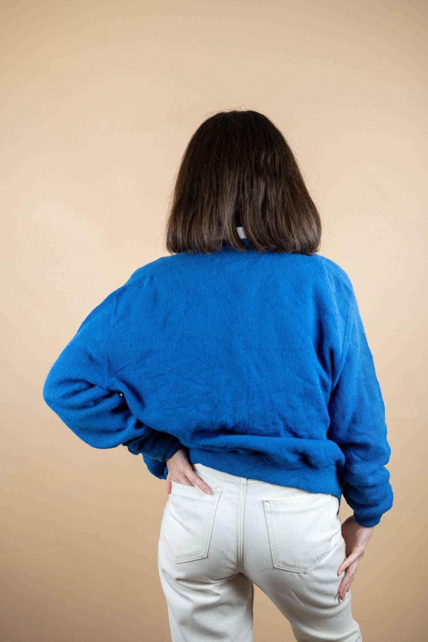 Cardigan Lacoste Vintage ref: 1638 - BLEU - M - amifrip - Friperie en ligne et vêtements vintage