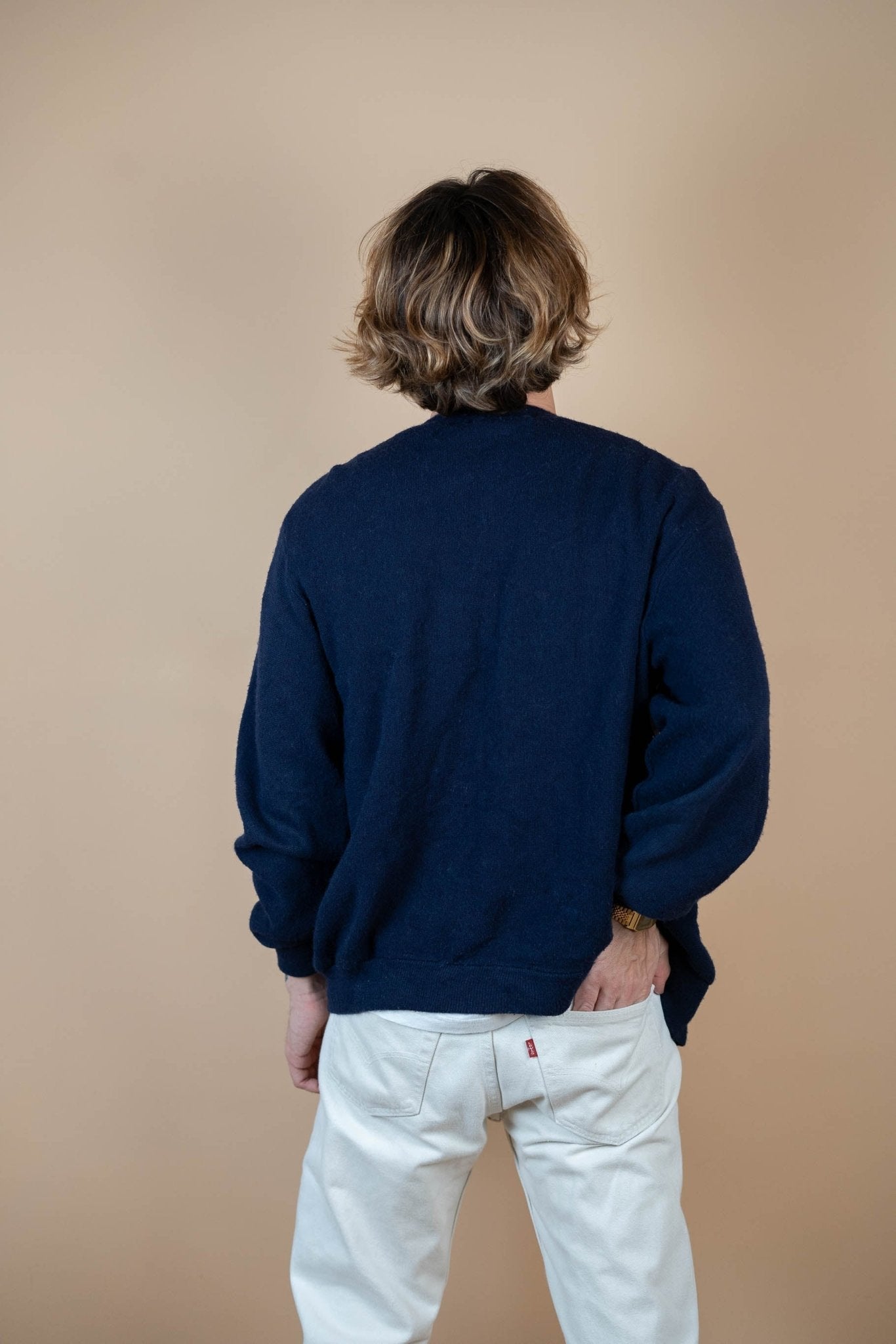 Cardigan Lacoste Vintage ref: 1640 - BLEU - L - amifrip - Friperie en ligne et vêtements vintage