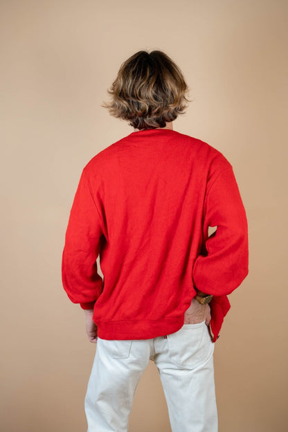 Cardigan Lacoste Vintage ref: 1649 - ROUGE - L - amifrip - Friperie en ligne et vêtements vintage