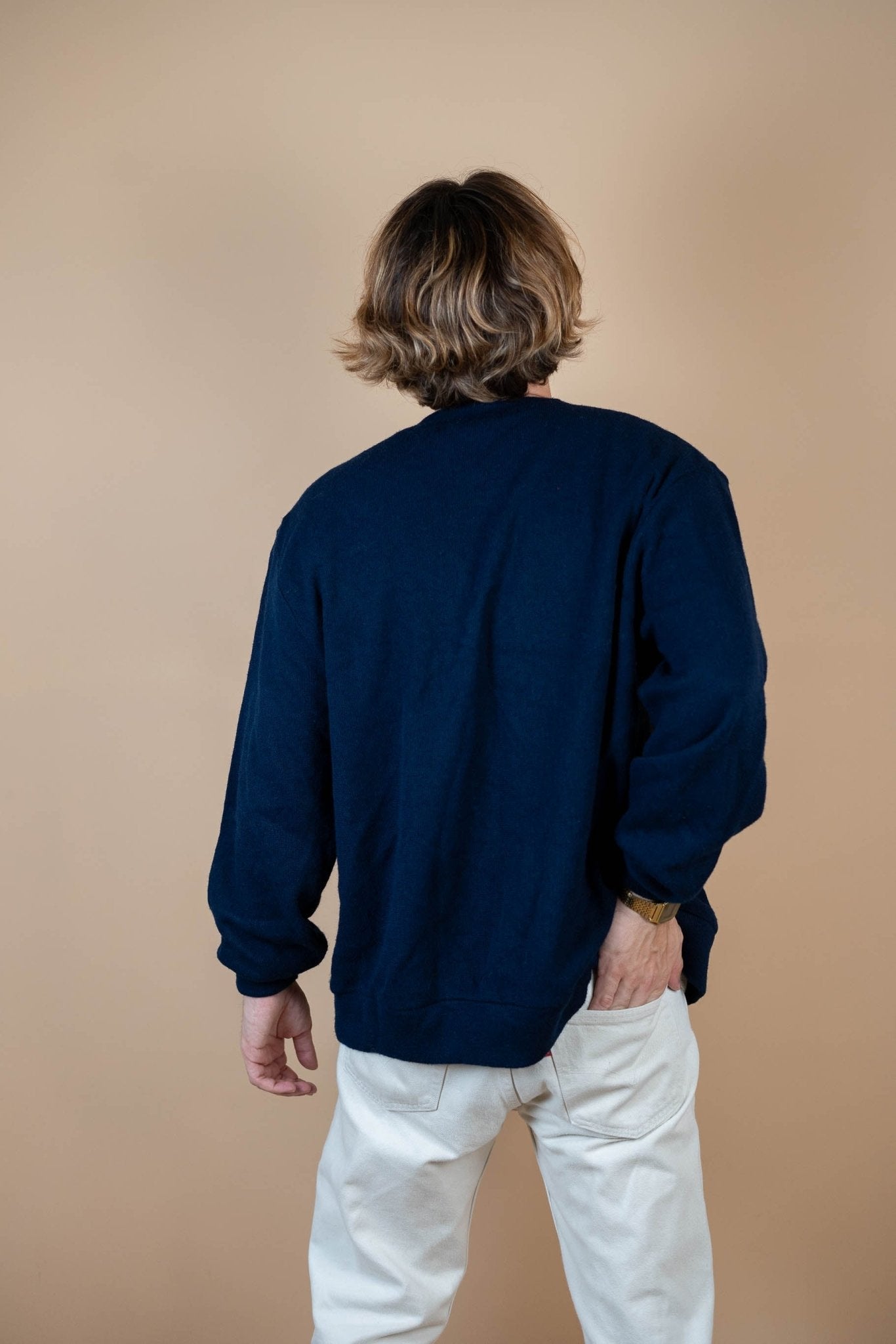 Cardigan Lacoste Vintage ref: 1650 - BLEU MARINE - L - amifrip - Friperie en ligne et vêtements vintage