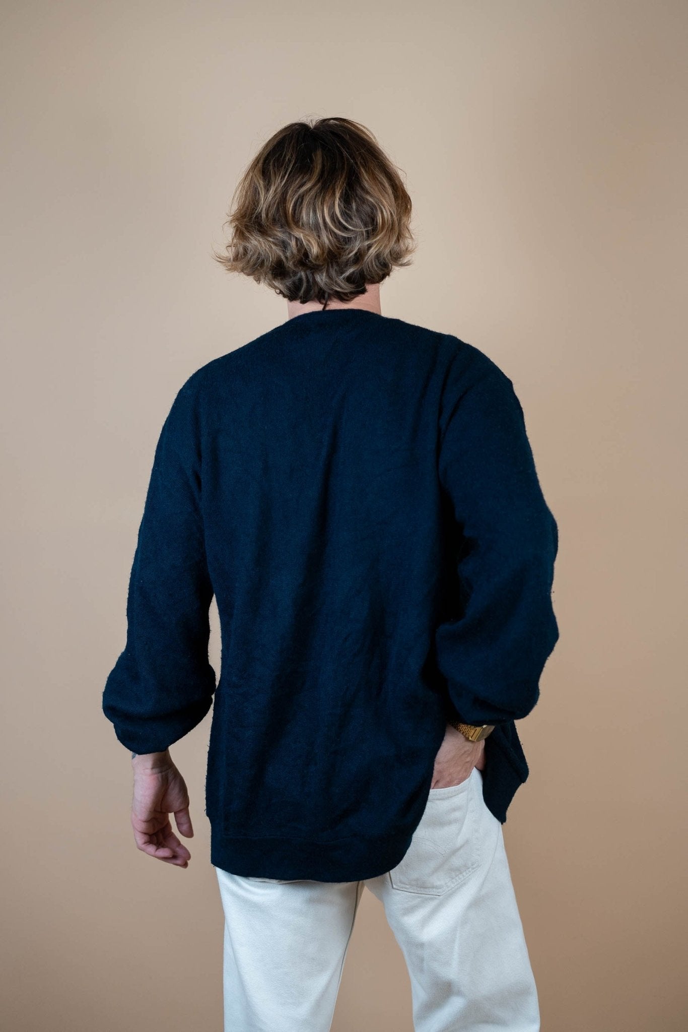 Cardigan Lacoste Vintage ref: 1653 - BLEU MARINE - XL - amifrip - Friperie en ligne et vêtements vintage