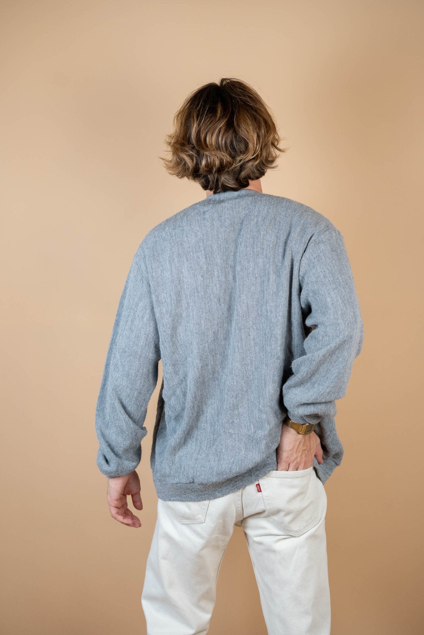 Cardigan Lacoste Vintage ref: 1688 - GRIS - L - amifrip - Friperie en ligne et vêtements vintage