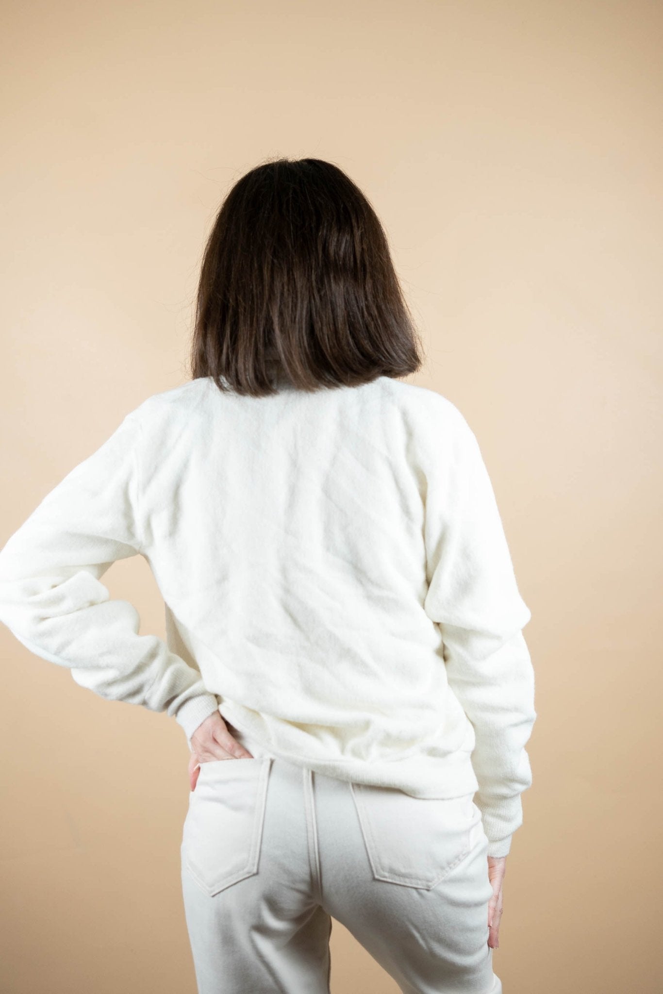 Cardigan Lacoste Vintage ref: 1691 - BLANC - M - amifrip - Friperie en ligne et vêtements vintage