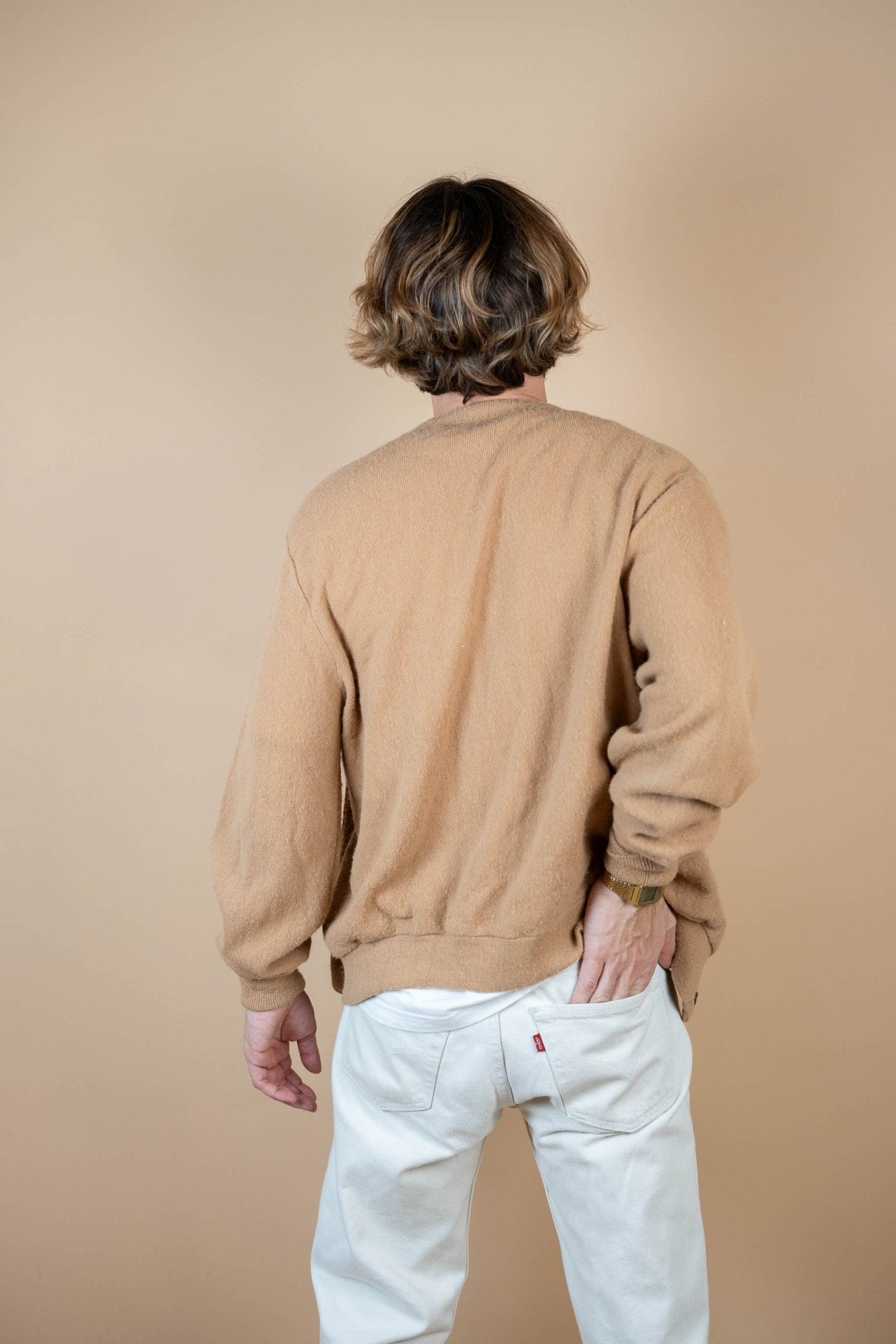 Cardigan Lacoste Vintage ref: 1692 - BEIGE - L - amifrip - Friperie en ligne et vêtements vintage