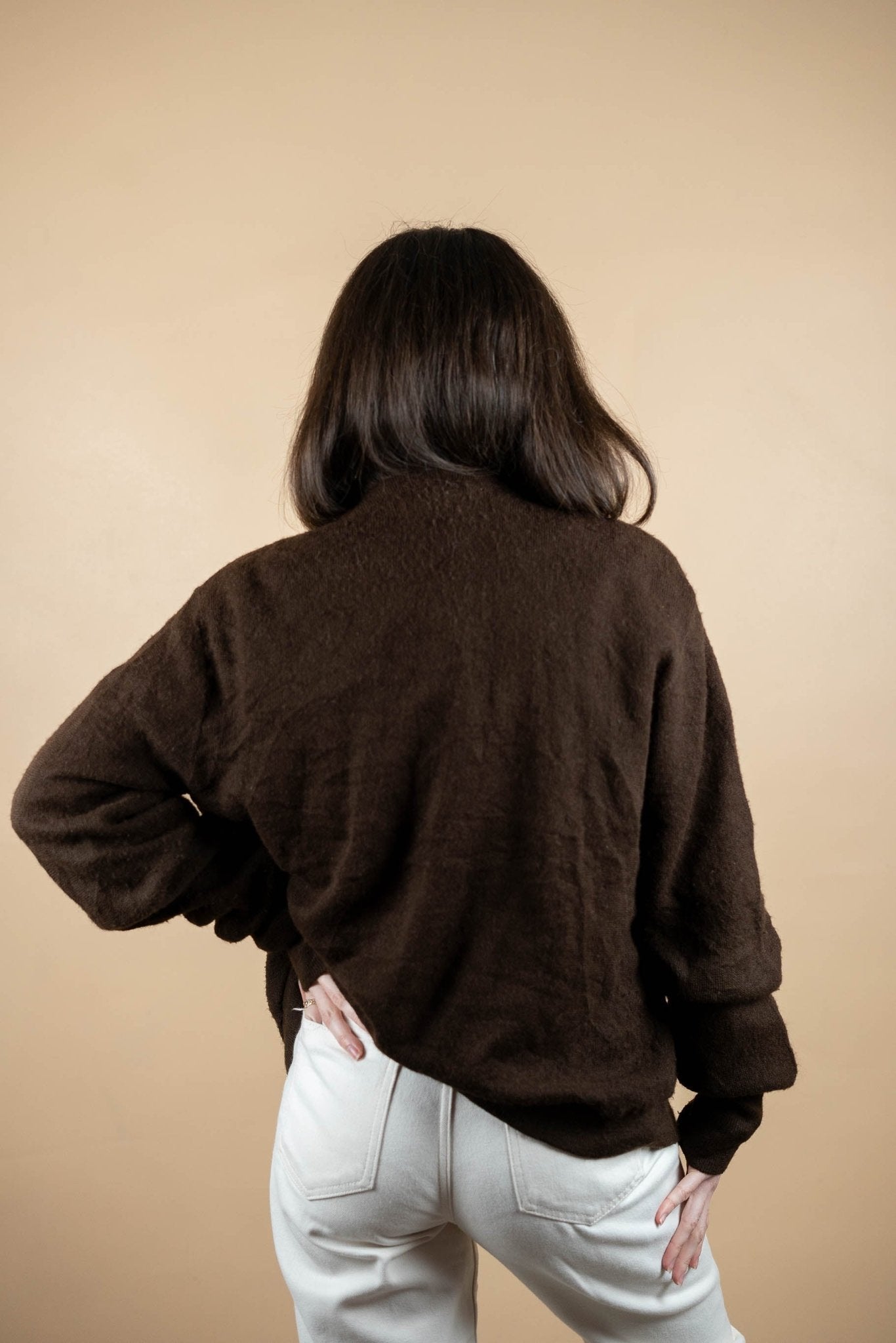 Cardigan Lacoste Vintage ref: 1699 - MARRON - L - amifrip - Friperie en ligne et vêtements vintage