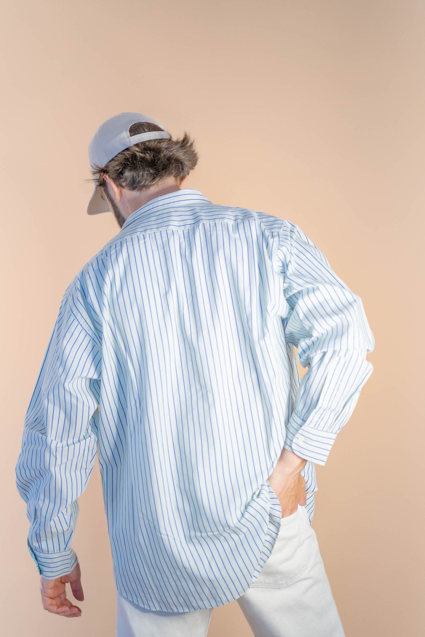 Chemise à Rayures Homme 630 - BLEU - XL - amifrip - Friperie en ligne et vêtements vintage