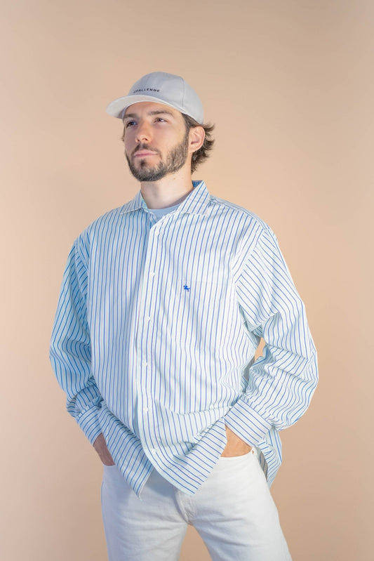 Chemise à Rayures Homme 630 - BLEU - XL - amifrip - Friperie en ligne et vêtements vintage
