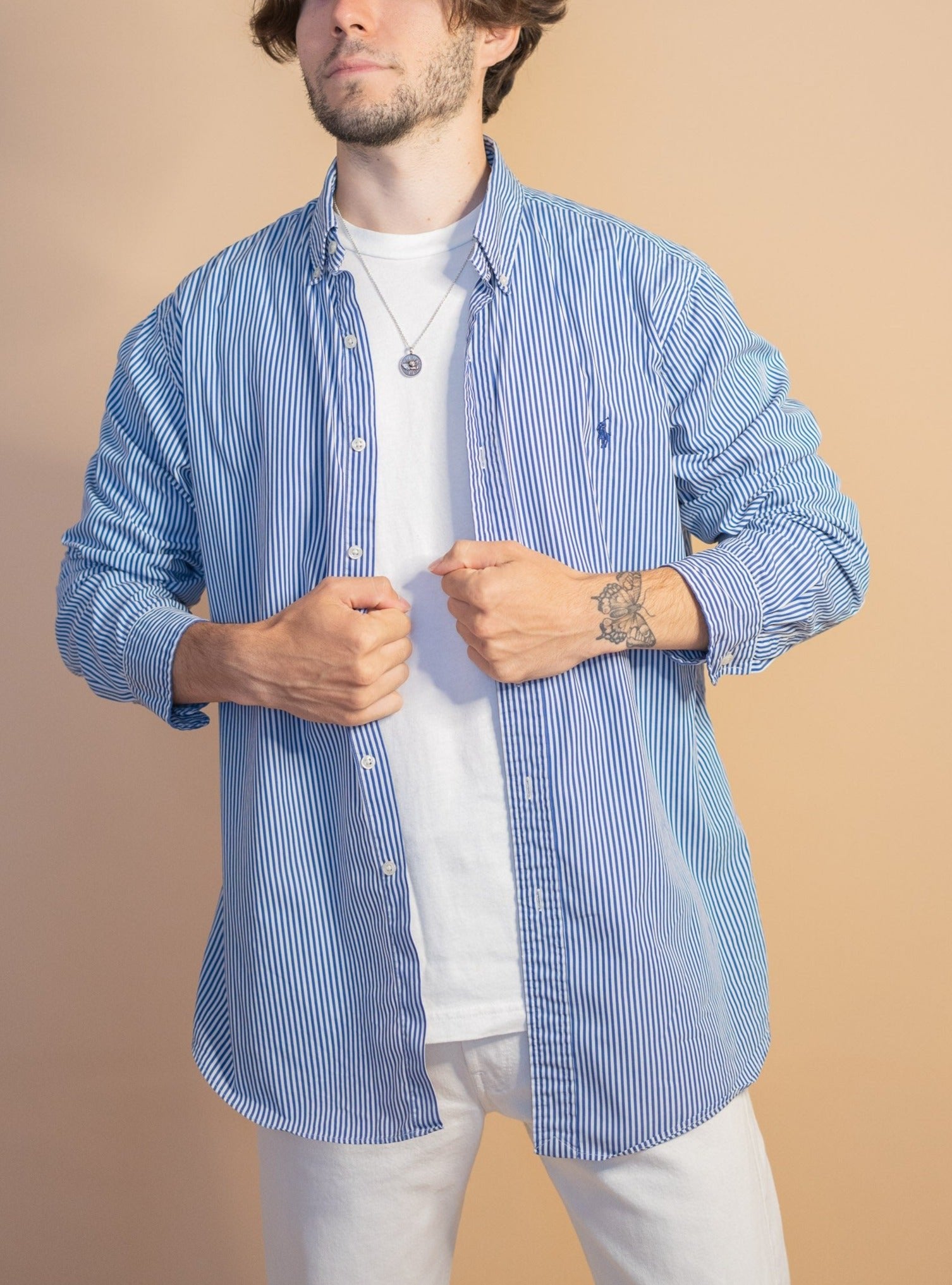 Chemise Bleu Ralph Lauren Homme 998 - BLEU - XL - amifrip - Friperie en ligne et vêtements vintage