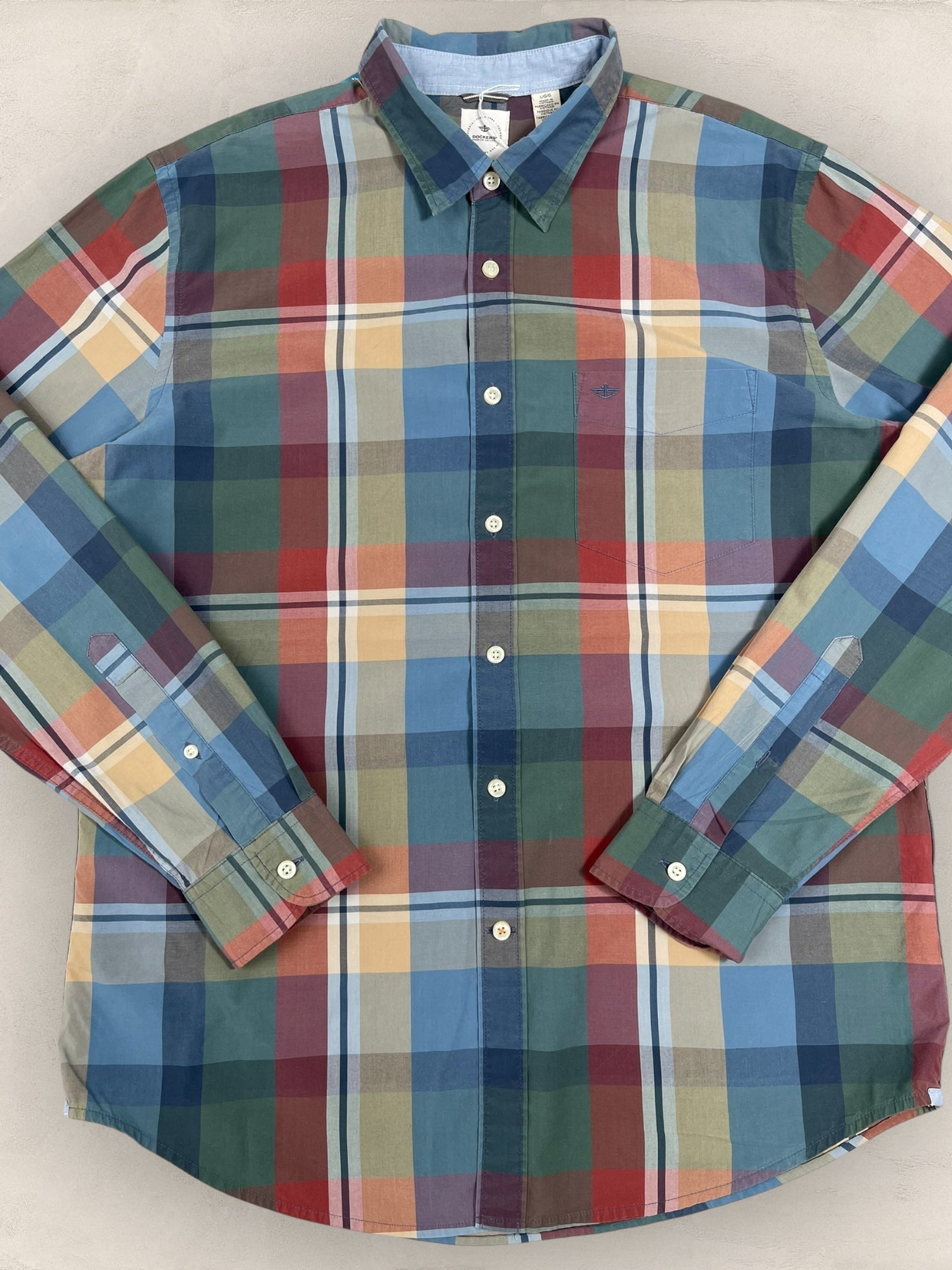 Chemise Dockers Multicolore L Homme Ref: 2723 - Multicolore - L - amifrip - Friperie en ligne et vêtements vintage