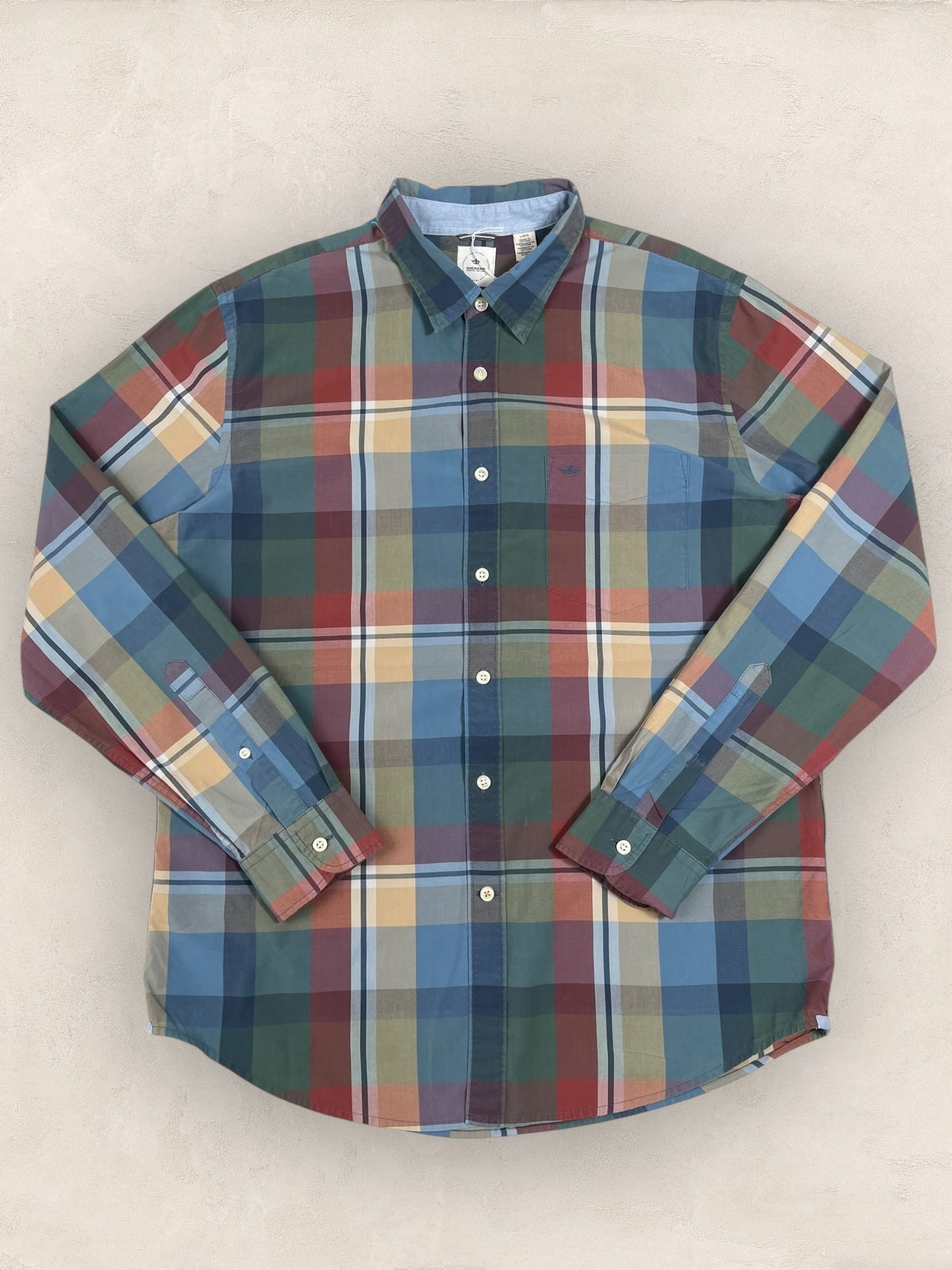 Chemise Dockers Multicolore L Homme Ref: 2723 - Multicolore - L - amifrip - Friperie en ligne et vêtements vintage