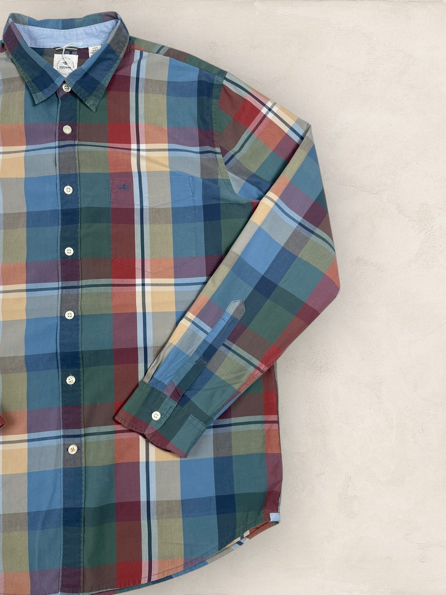 Chemise Dockers Multicolore L Homme Ref: 2723 - Multicolore - L - amifrip - Friperie en ligne et vêtements vintage