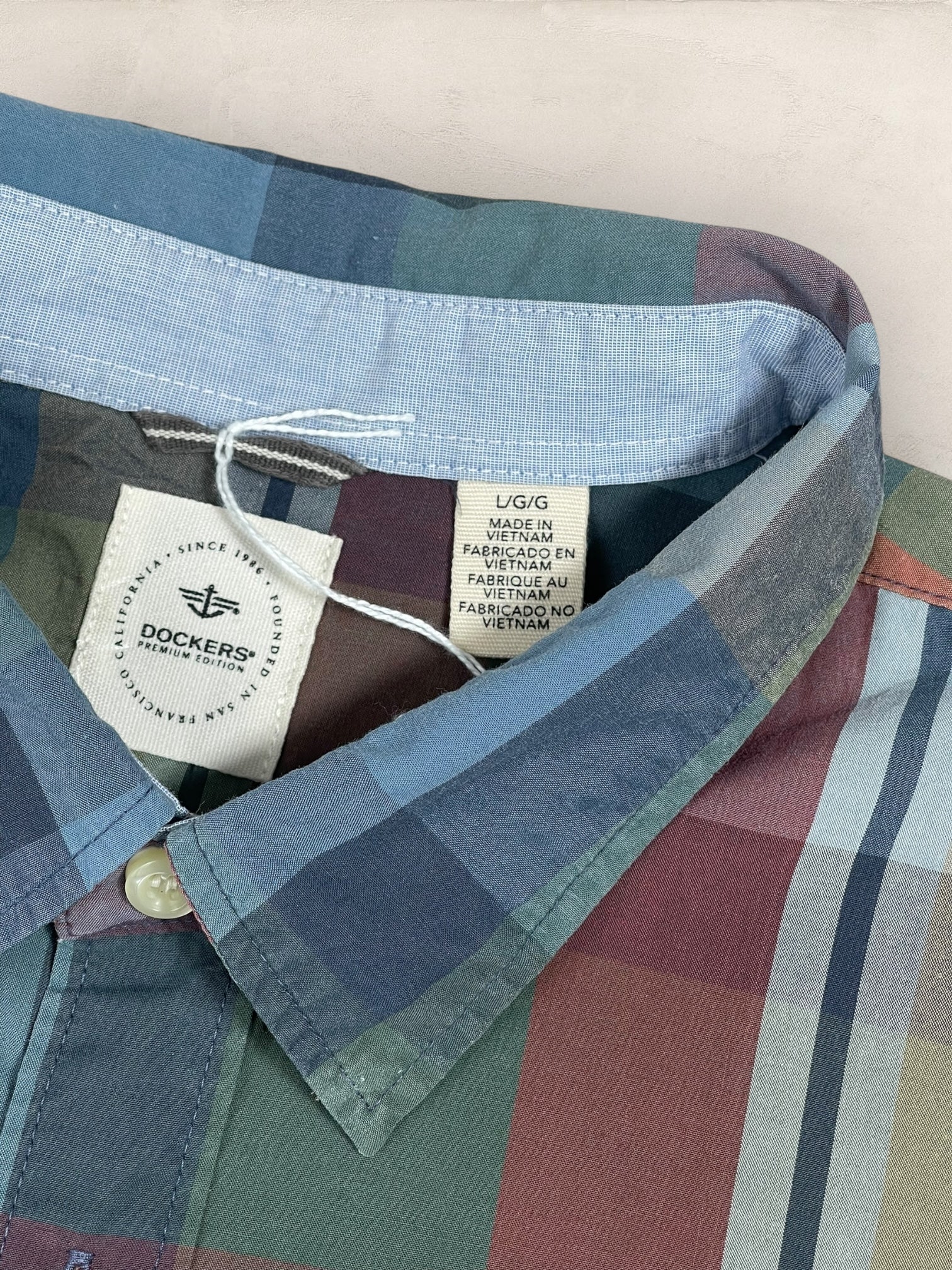 Chemise Dockers Multicolore L Homme Ref: 2723 - Multicolore - L - amifrip - Friperie en ligne et vêtements vintage