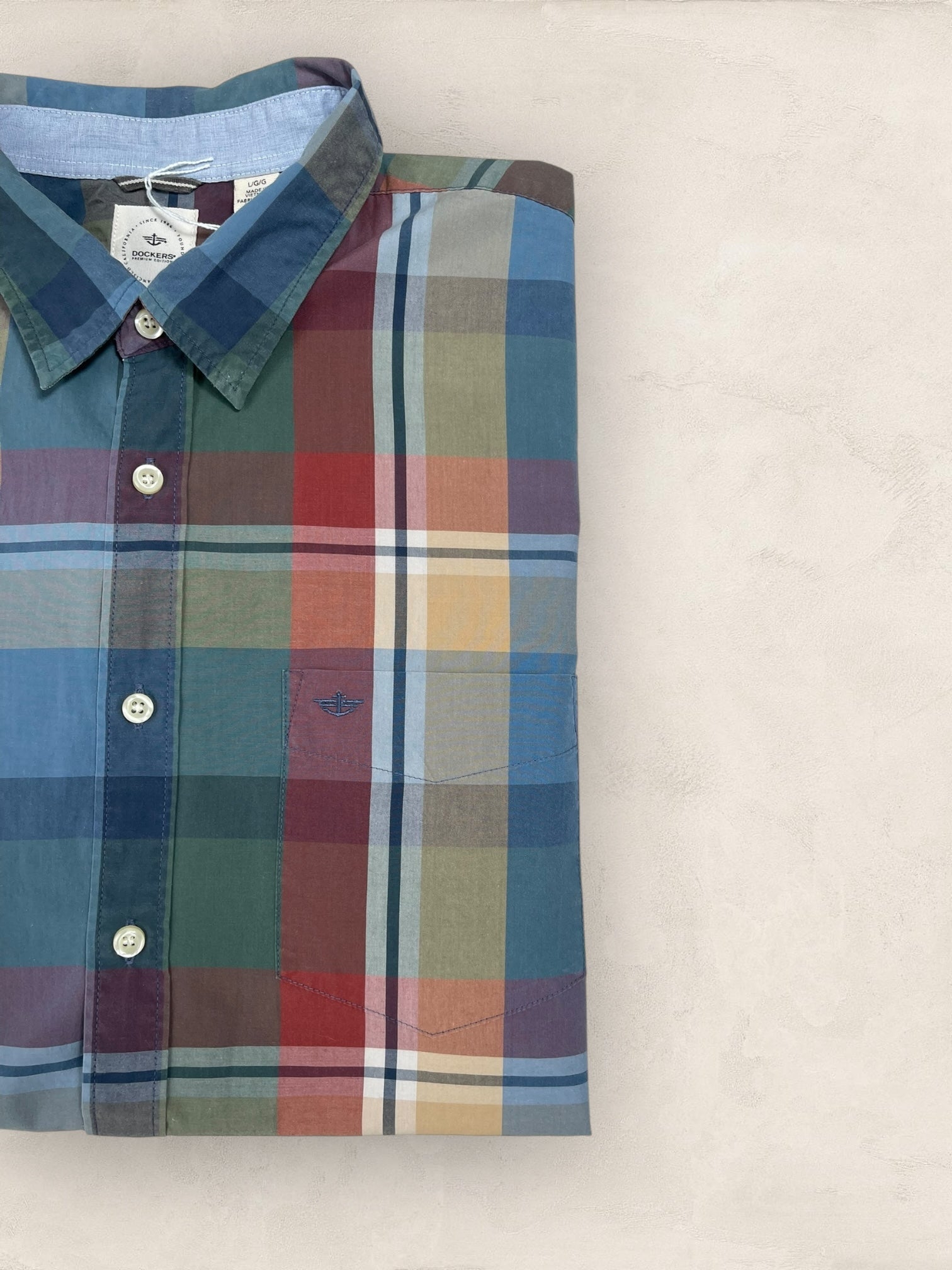 Chemise Dockers Multicolore L Homme Ref: 2723 - Multicolore - L - amifrip - Friperie en ligne et vêtements vintage