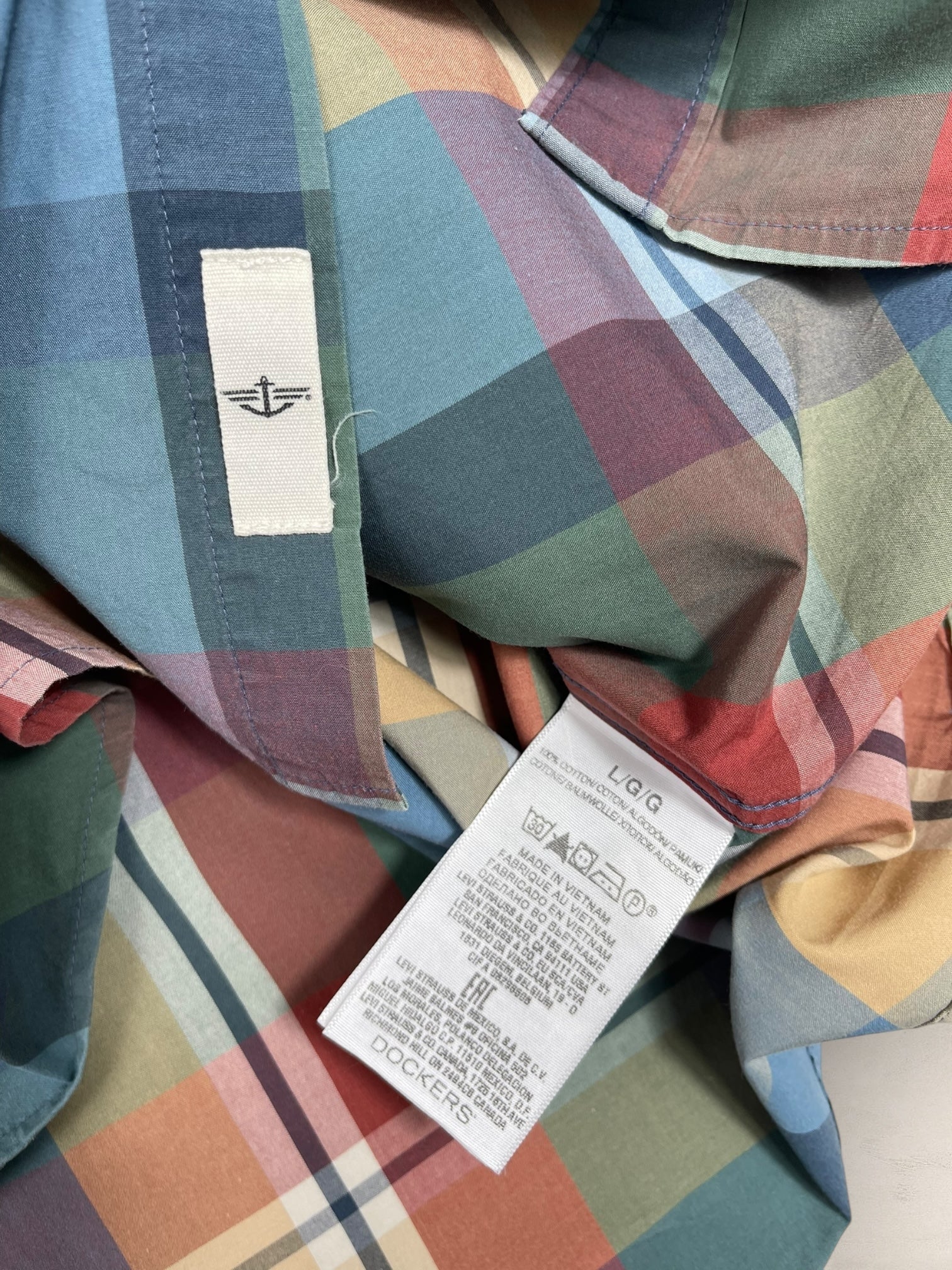 Chemise Dockers Multicolore L Homme Ref: 2723 - Multicolore - L - amifrip - Friperie en ligne et vêtements vintage