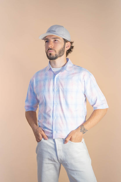 Chemise Eden Park à Carreaux Homme 942 - ROSE - XL - amifrip - Friperie en ligne et vêtements vintage