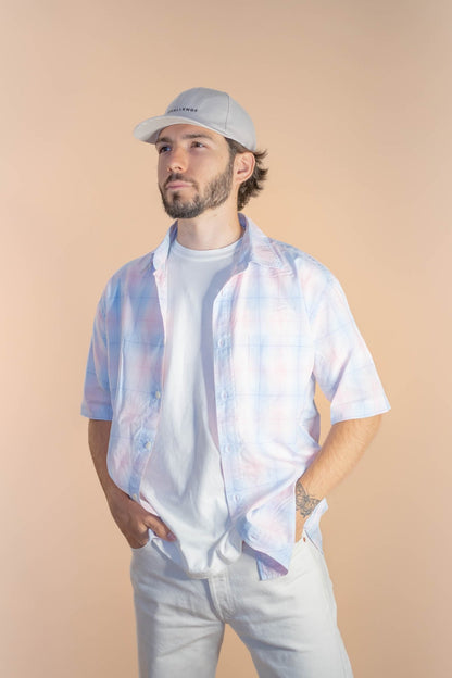Chemise Eden Park à Carreaux Homme 942 - ROSE - XL - amifrip - Friperie en ligne et vêtements vintage