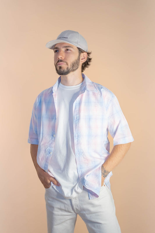 Chemise Eden Park à Carreaux Homme 942 - ROSE - XL - amifrip - Friperie en ligne et vêtements vintage