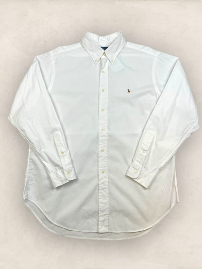 Chemise Homme Ralph Lauren BLANC en Coton L Ref:2818 - BLANC - L - amifrip