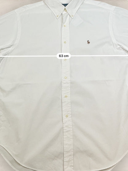 Chemise Homme Ralph Lauren BLANC en Coton L Ref:2818 - BLANC - L - amifrip