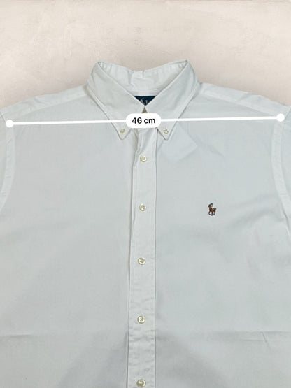 Chemise Homme Ralph Lauren BLANC en Coton L Ref:2818 - BLANC - L - amifrip