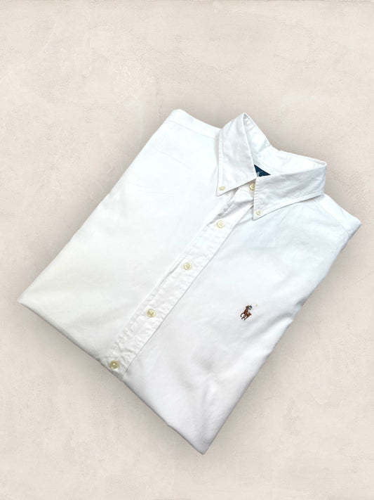Chemise Homme Ralph Lauren BLANC en Coton L Ref:2818 - BLANC - L - amifrip
