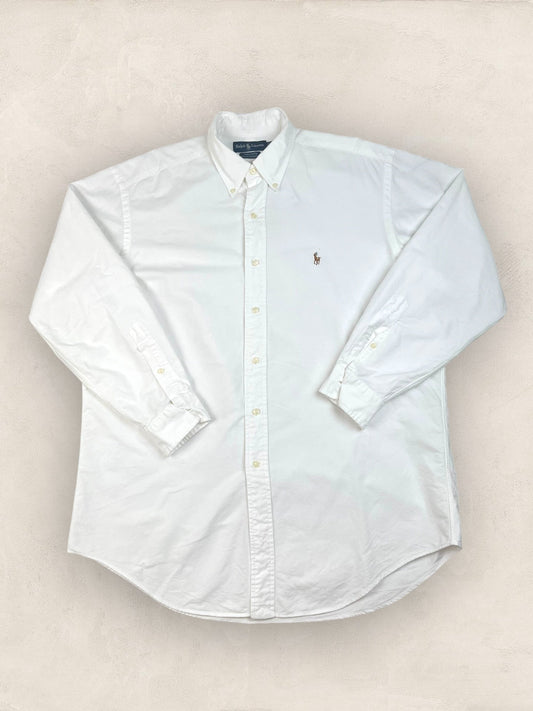 Chemise Homme Ralph Lauren BLANC en Coton XL Ref:2784 - BLANC - XL - amifrip