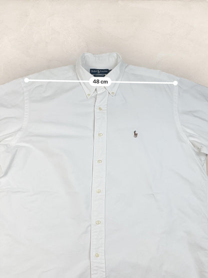 Chemise Homme Ralph Lauren BLANC en Coton XL Ref:2784 - BLANC - XL - amifrip